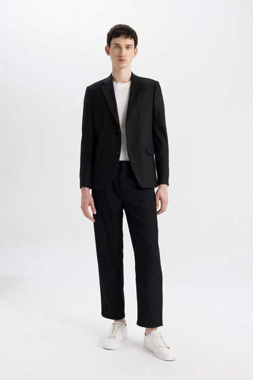 Прямые эластичные брюки зауженного кроя, эластичные во все стороны - Defacto фото 3