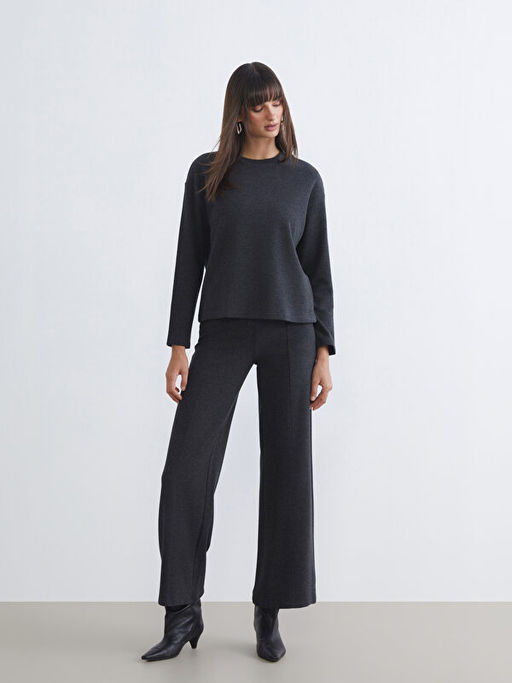 Bisiklet Yaka Kad?n Sweatshirt