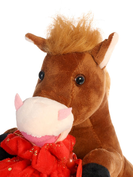 Мягкая игрушка - конфетница Сюрприз от лошадки, 25 см