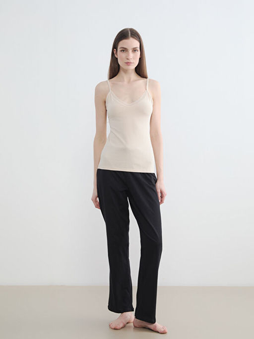 V Yaka Dantel Detayl? ?p Ask?l? Kad?n Atlet