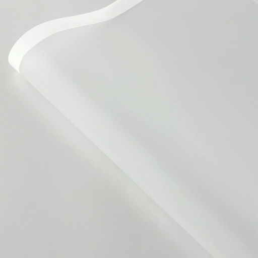 Плёнка для цветов матовая упаковочная «Кайма» белая 0.5×9 м