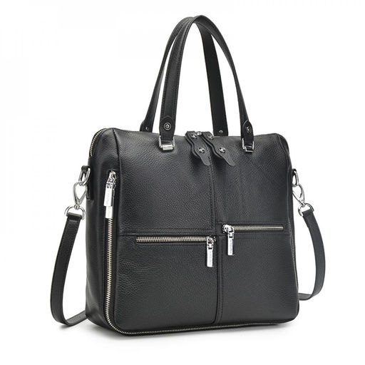 Женская сумка, кожа, MIRONPAN 6018 Черный  фото 3