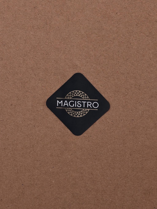 Тарелка подстановочная Magistro «Сияние», d=33, h=3 см, стекло, чёрная