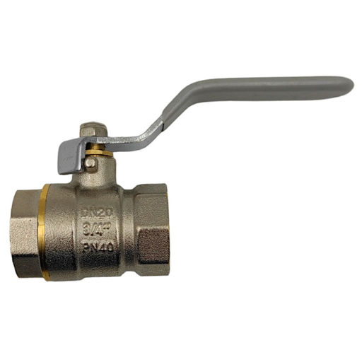 Кран шаровый для воды 3/4" г-г (латунь), рычаг