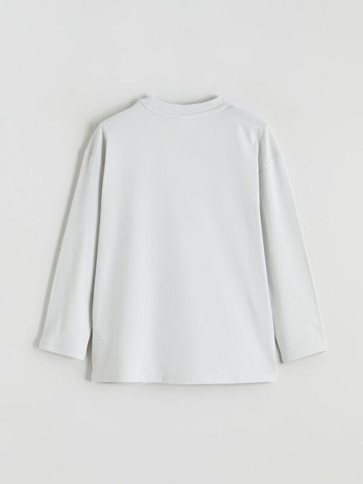 Bisiklet Yaka Uzun Kollu Erkek Ti??rt