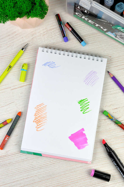 Скетчпад А5 148х210 мм, 60 л, блок - белый офсет 100 г/м2, арт. 59348 БОДРЯЩИЕ КОКТЕЙЛИ - Феникс+ фото 5