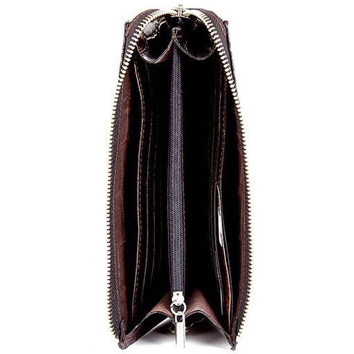 Портмоне мужское Cayman-420 на молнии н/к, 1 отд, 12 карм, коричневый скат (99) 151761  фото 3