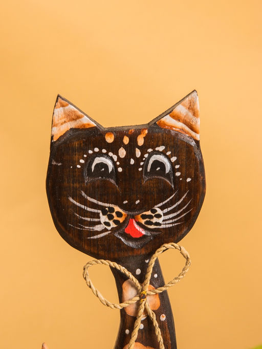 Сувенир на подставке «Киса», 25-27 см, дерево, МИКС