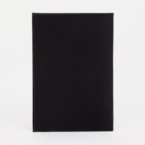 Обложка для паспорта, с гербом, с золотым тиснением, чёрная