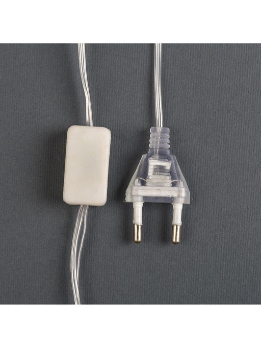 Гирлянда Нить 4.5 м с насадками Прищепки-звёзды, IP20, прозрачная нить, 20 LED, свечение мульти (RG/RB), мигание, 220 В - Luazon lighting фото 10