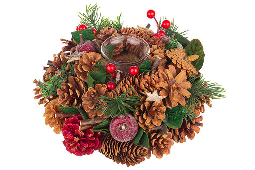 Новогоднее украшение подсвечник 22*22*11 см Тайна Рождества на 1 свечу, круг - Elan gallery фото 6