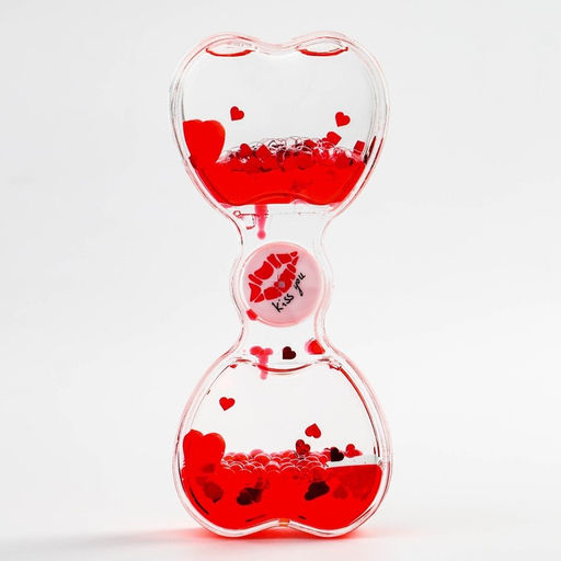 Гелевые часы, антистресс, 13×7.5 см, красные