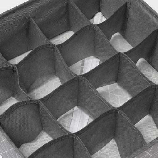 Органайзер для хранения белья Доляна Фора, 16 ячеек, 323212 см, серый фото 5