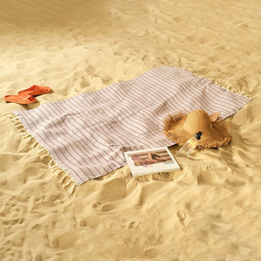 Пештемаль Полосы 100х180 см, сиреневый - Lovelife фото 7