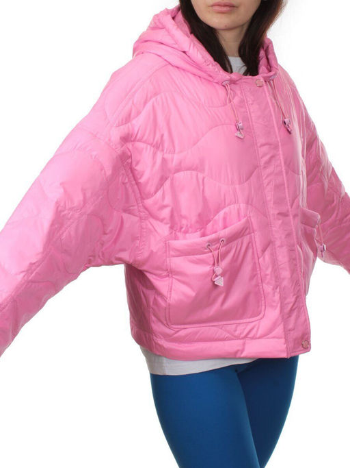 23-022 PINK Куртка оверсайз демисезонная женская (синтепон 100 гр.) - Fashion фото 2