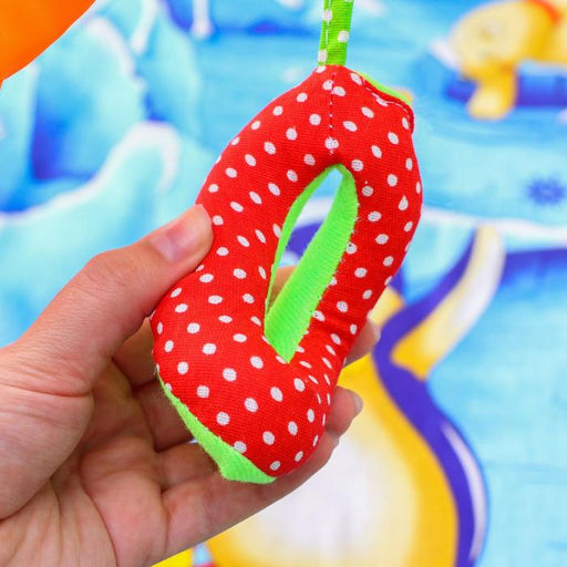 Развивающий коврик с дугами «Арктика», 100х87 см, 4 игрушки, Дельфин