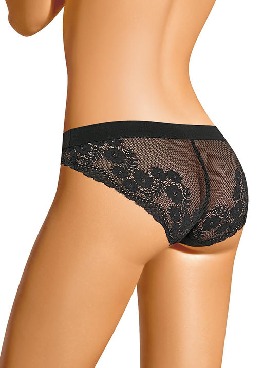 CLE B1086/1 Трусы жен. Кружево хлопок чёрный - Clever wear фото 2
