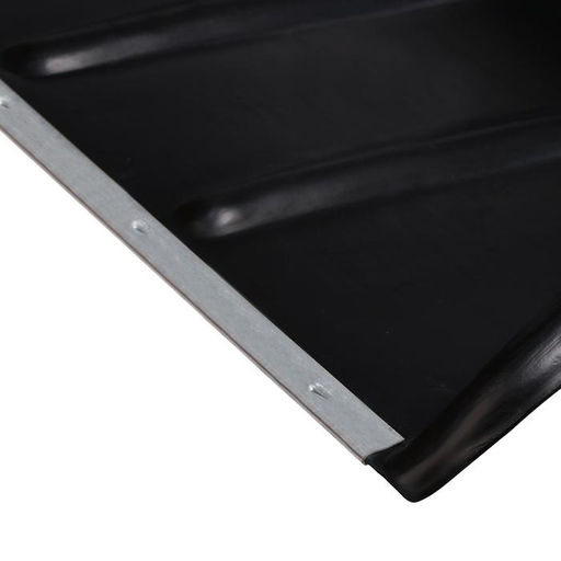 Движок пластиковый для уборки снега, чёрный ковш 600 × 470 мм, металлическая планка, металлическая ручка цвет МИКС