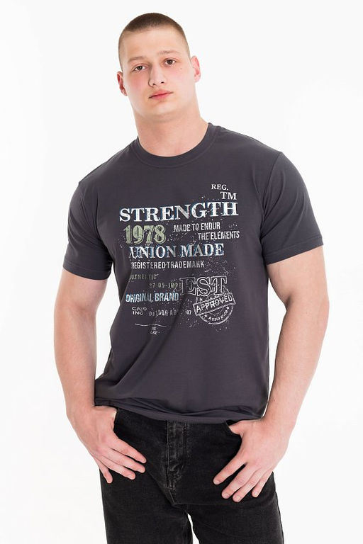 Футболка М125073Па графит