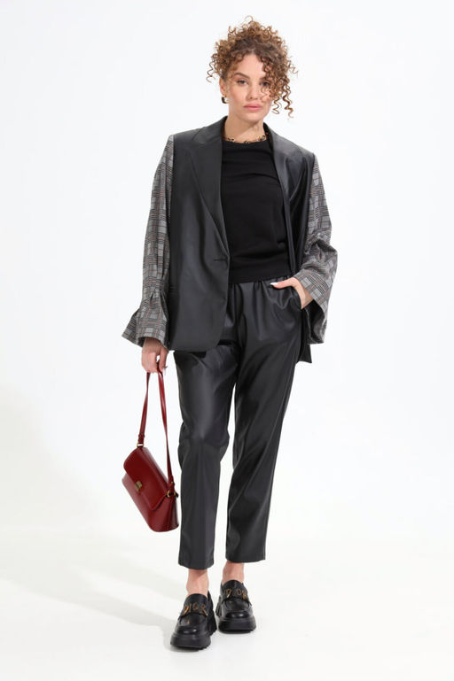 Костюм NIKVA н950-1 чёрный+серая клетка  фото 2