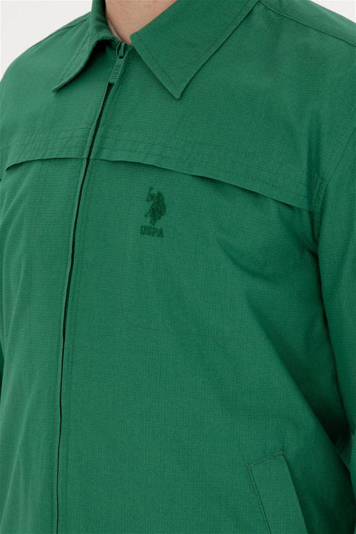 U. S. Polo Assn / Мужская зеленая рубашка с длинным рукавом - U.s. polo assn фото 7