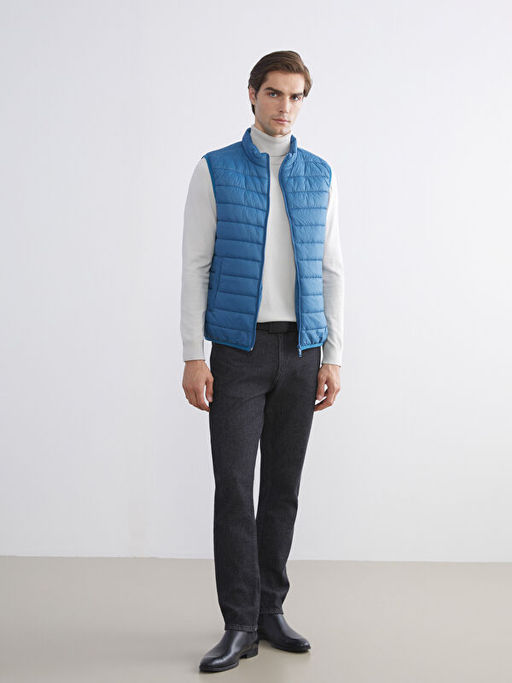 Standart Kal?p Dik Yaka Erkek ?i?me Yelek