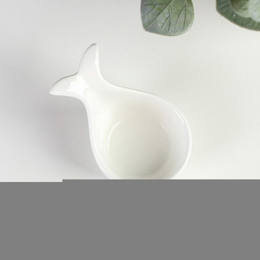 Соусник керамический Доляна Кит, 106,5 см, цвет белый  фото 2