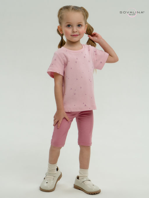 Костюм Актив лиловые сердечки-сухая роза - Sovalina фото 33