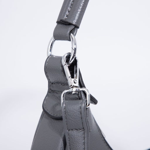 Сумка-багет на молнии, цвет серый - Simaland фото 6