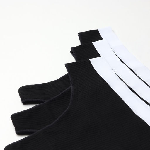 Трусы женские бразильяно MINAKU рубчик, набор 3 шт., размер 40-42, чёрные