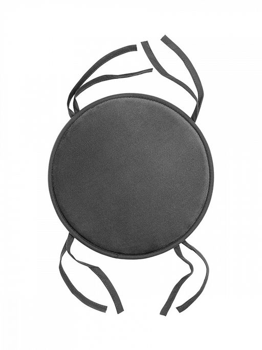 Подушка на стул D35 графит фланель
