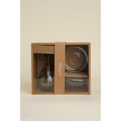 Аксессуары для ванной SL Home, 3 предмета, дозатор, мыльница, стакан - Sima-land home фото 5