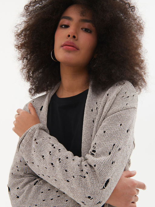 Кардиган л1342 бежевый - Стим фото 29