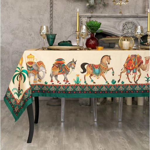 Скатерть Этель «Нью-Дели» 180×150 см, 100% хлопок, саржа 190 г/м²