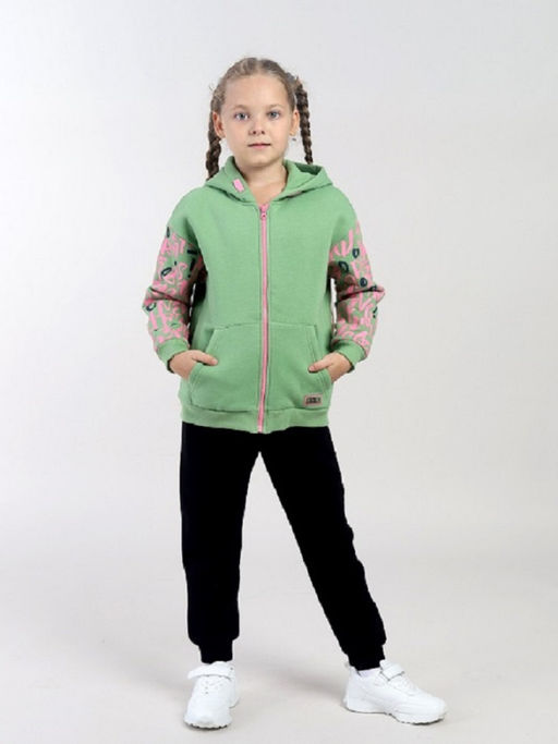 CRB wear / CWKG 63941-37 Толстовка для девочки,зеленый  фото 2