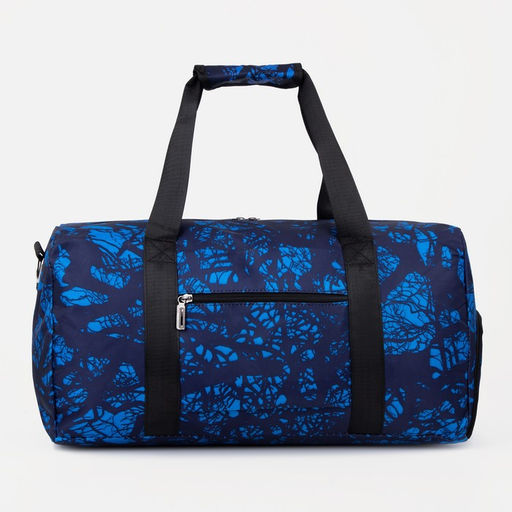 Сумка спортивная на молнии, наружный карман, цвет синий - Simaland фото 3