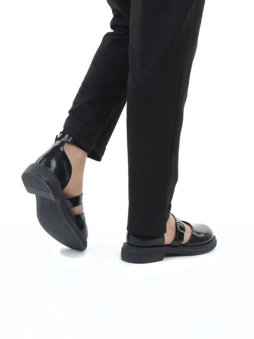 06-YD31-4E BLACK Туфли женские (натуральная кожа)