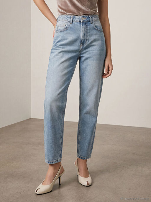 Mom Fit Kad?n Jean Pantolon