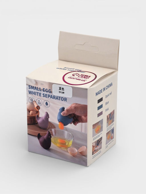 Разделитель белка и желтка Ряба, 8.5?8?8, силикон, синий