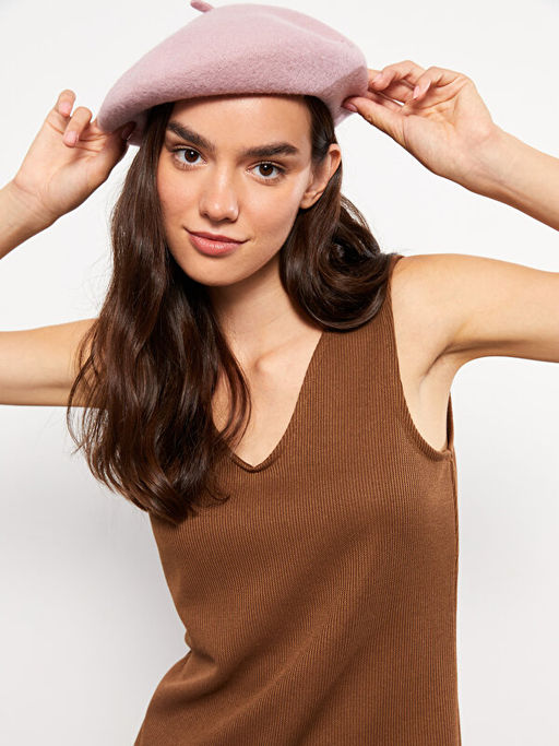 Kad?n V Yaka D?z T?vit Elbise