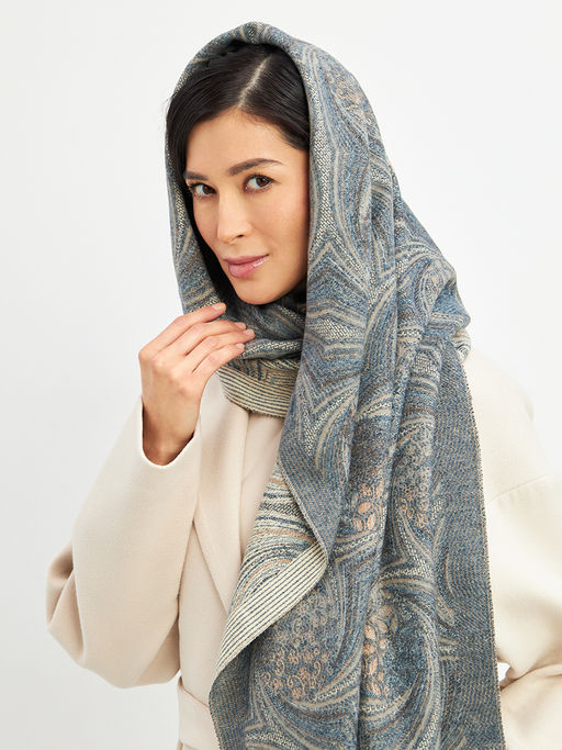 Палантин в составе шерсть и кашемир