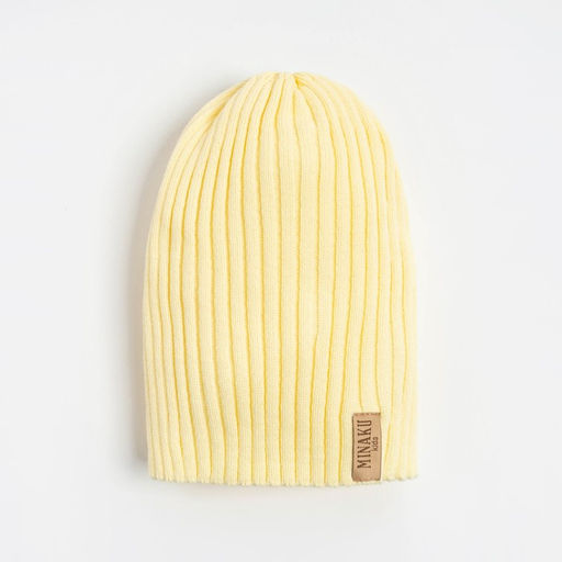 Шапка детская MINAKU: Cozy Winter, цвет экрю, размер 52-56 (5-7 лет)