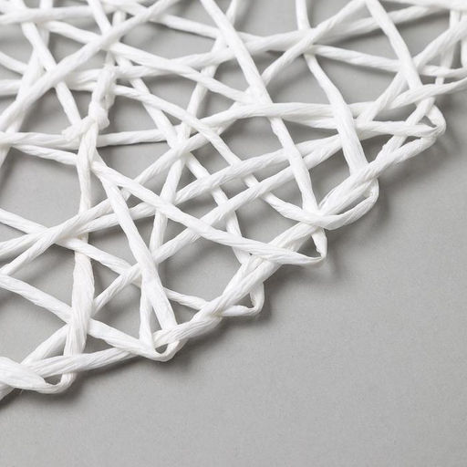 Салфетка сервировочная «Доляна. Трава», цвет молочный, d=38 см