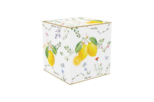 Кружка, 275 мл, фарфор P, белая, Цветы и лимоны, Fleurs et Citrons