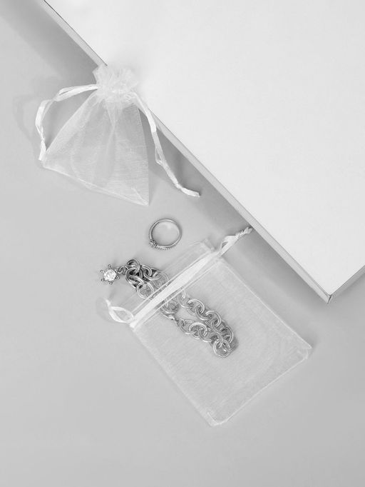 Набор мешочков подарочных 100шт., 7×9, цвет белый (1716475)