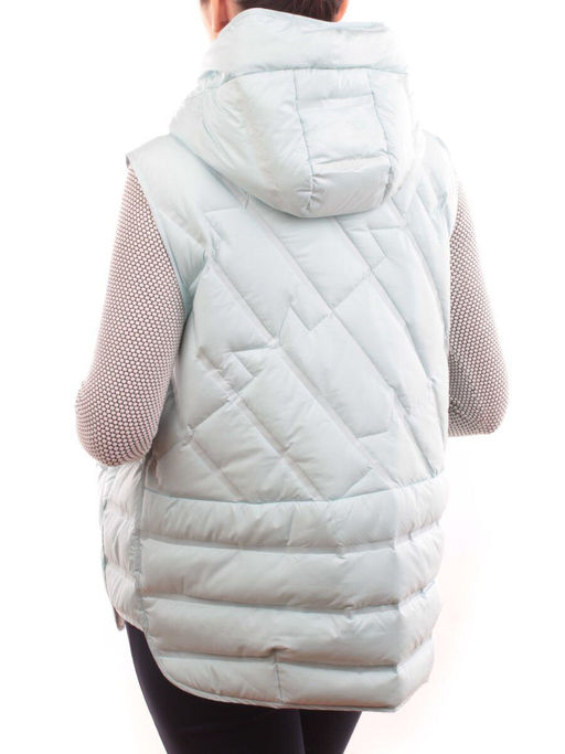 24-618 LT. BLUE Жилет утепленный женский (пух) - Fashion фото 6