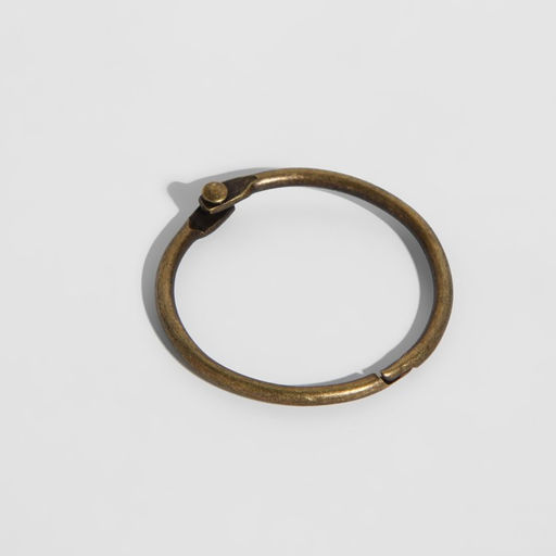 Цена за 2 шт. Кольцо для карниза, разъёмное, d = 28/33 мм, 10 шт., цвет бронзовый