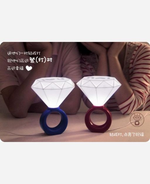 Светильник Кольцо с бриллиантом цвет красный 904003 - Yiwu youda import & export co фото 2