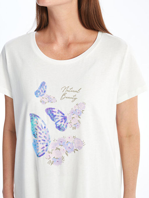 Bisiklet Yaka ??lemeli Kad?n Tunik