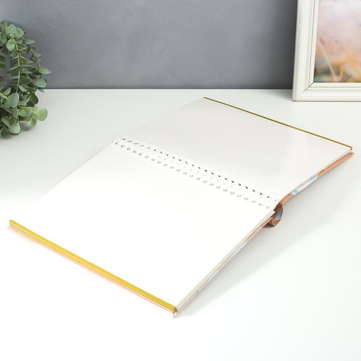 Фотоальбом магнитный на 20 листов Нежно-голубые цветы, крафт 29?24?2 см - Keep memories фото 3